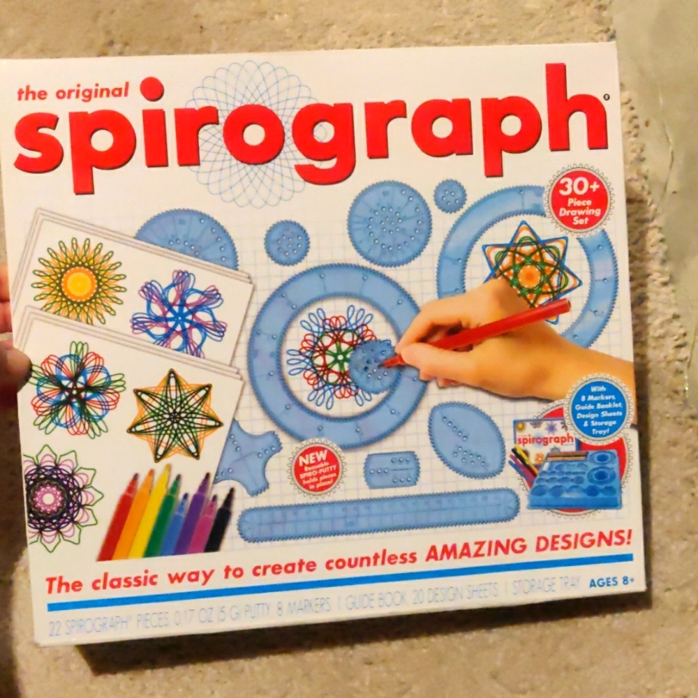 New! Spirograph. The classic way to create countless amazing designs